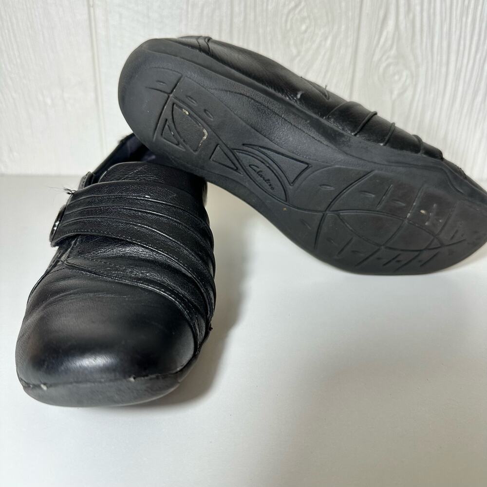 Clarks Artisan Kessa Alcove Black Size 6 M Leather Comfort Shoes - Picture 5 of 6